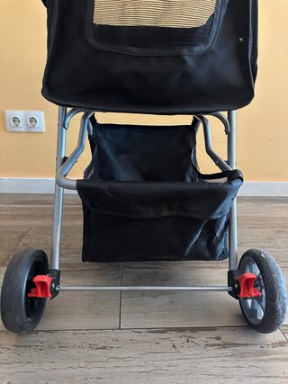 Cochecito para perros negro