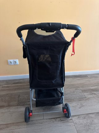 Cochecito para perros negro