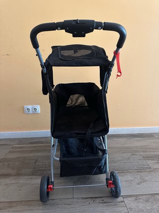 Cochecito para perros negro