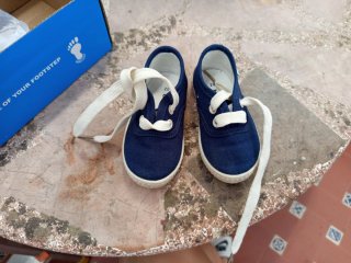 Zapatillas niño azul marino talla 20