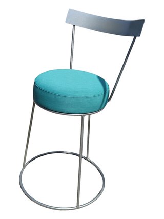 Silla metal terciopelo/ exterior /interior