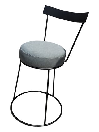 Silla metal terciopelo/ exterior /interior