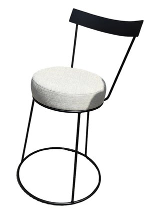 Silla metal terciopelo/ exterior /interior