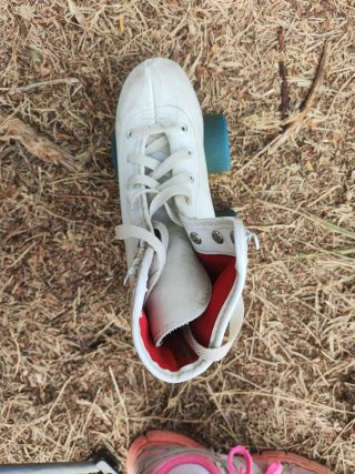 Patines de 4 ruedas blancos para niña