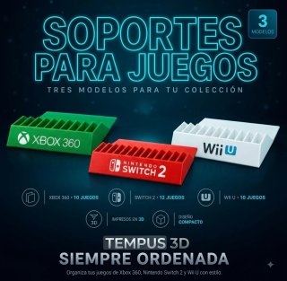 Soportes para juegos 3 modelos