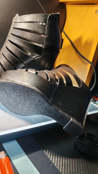 Divine Follie Sandalias de Cuña Negras