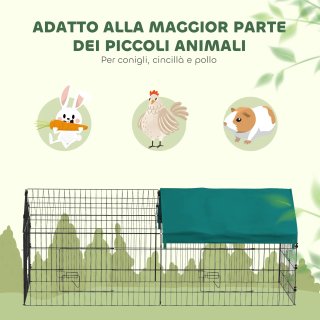 Gabbia per Conigli da Esterno e Interno a Casetta
