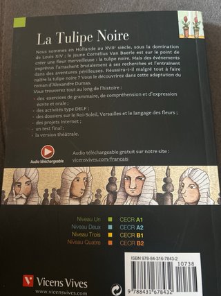 La Tulipe Noire. Livre + CD