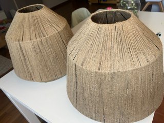 Lámpara de yute estilo bohemio