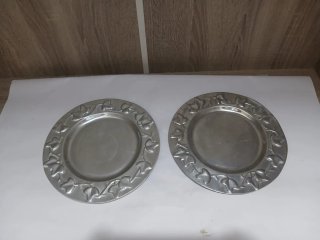 2 Platos Decorativos Vintage Metal 640513971