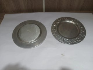2 Platos Decorativos Vintage Metal 640513971