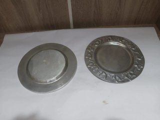 2 Platos Decorativos Vintage Metal 640513971