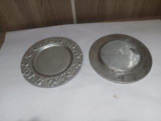 2 Platos Decorativos Vintage Metal 640513971