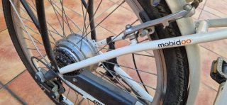 Bicicleta Eléctrica Blanca (SIN BATERÍA)
