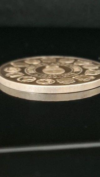 Moneda Plata Argentina 1000 Australes 1991