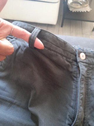 Bermuda uomo cotone grigio taglia 38