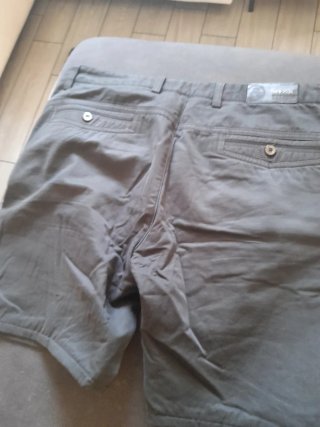 Bermuda uomo cotone grigio taglia 38