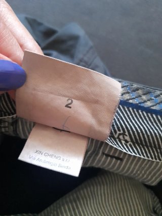 Bermuda uomo cotone grigio taglia 38
