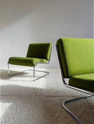 Butaca Cantilever Space Age Verde | Vintage 70s