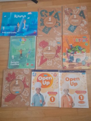 Pack libros usados 1°infantil (preguntar sueltos)