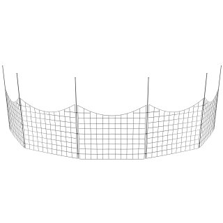 Recinzione da Giardino in Metallo 5 Pz Decorativa