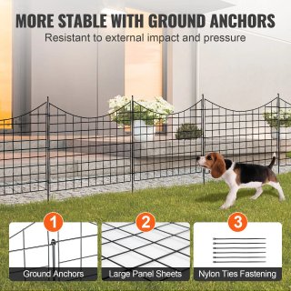 Recinzione da Giardino in Metallo 5 Pz Decorativa