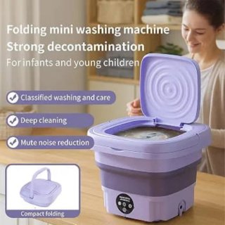 Mini lavadora portátil plegable 8L