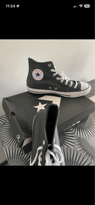 Converse Chuck Taylor All Star Piel Negra