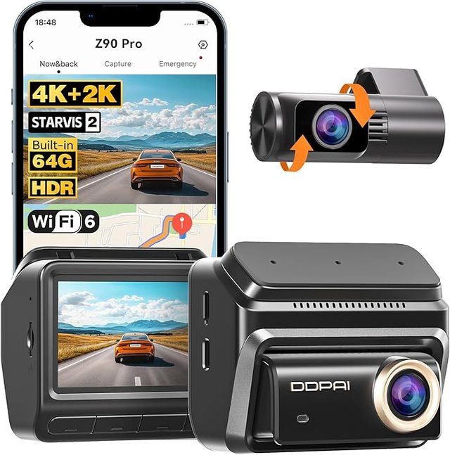 DDPAI Z90 Pro Dash Cam Avant Arrière#601011