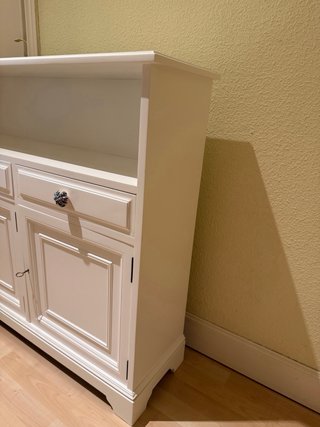 Aparador madera maciza lacado blanco