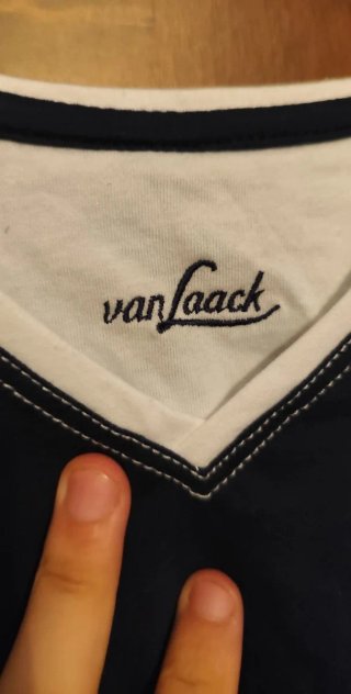 Maglia van Laack Uomo Manica Lunga Blu Taglia L