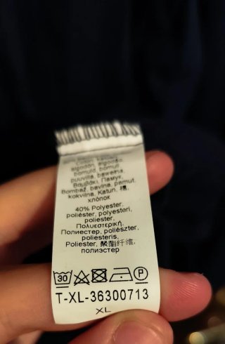 Maglia van Laack Uomo Manica Lunga Blu Taglia L