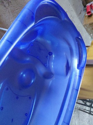 Bañera para bebé con patas