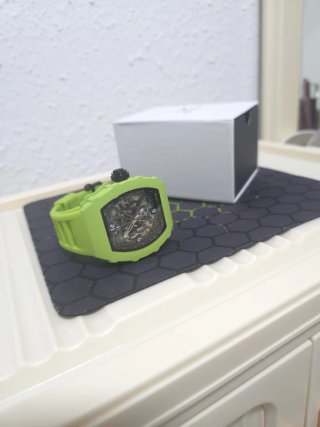 Reloj Automático Hombre Verde Plata