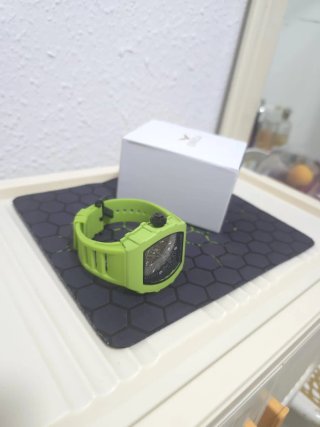 Reloj Automático Hombre Verde Plata