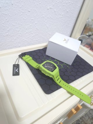 Reloj Automático Hombre Verde Plata