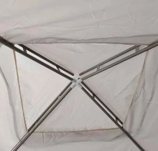 Carpa Jardín 3x3m - Cenador Blanco/Negro