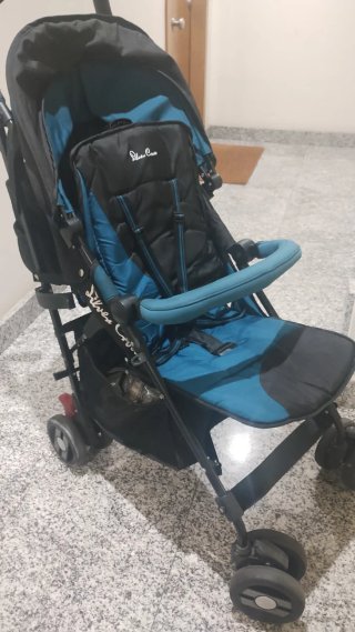 Carrito Silver Cross Pop Star, negra y verde oscur