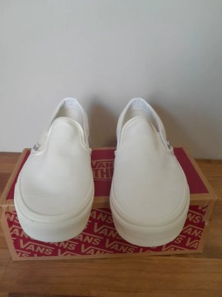 Vans Slip-On Checkerboard Beige/Blanco Talla 36