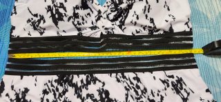 Bikini Talla Grande 4XL Negro y Blanco NUEVO