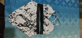 Bikini Talla Grande 4XL Negro y Blanco NUEVO