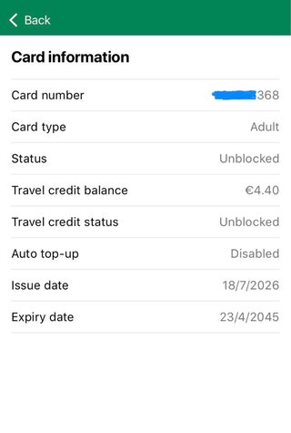 Leap Card Transporte Irlanda TFI lote de 4 con 10€