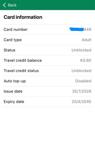Leap Card Transporte Irlanda TFI lote de 4 con 10€