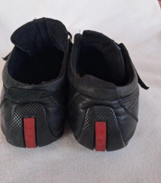 Sneakers Prada Pelle Nera Uomo