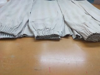 4 Paños Cortina Tapicería Fruncida Beige