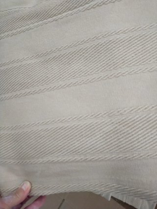 4 Paños Cortina Tapicería Fruncida Beige