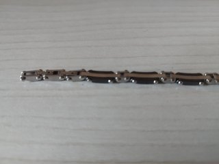 Bracciale uomo LISKA metallo nero/argento