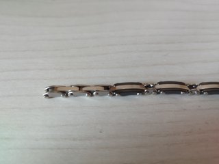 Bracciale uomo LISKA metallo nero/argento