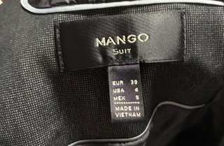Americana Sastre Mango Gris