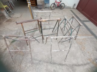 Burras de andamio metálicas